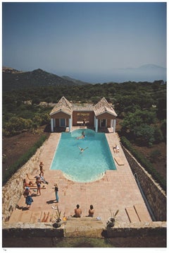 Pool At El Cuarton 1971 - Slim Aarons Estate Stamped