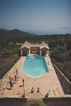 Vintage 'Pool At El Cuarton' 1971 Slim Aarons Limited Estate Edition