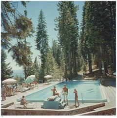 Piscina en el lago Tahoe 1959 - Slim Aarons Estate Stamped