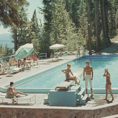 Piscina en el Lago Tahoe - Pinos de Sierra Nevada Fotografía de Paisaje Americano