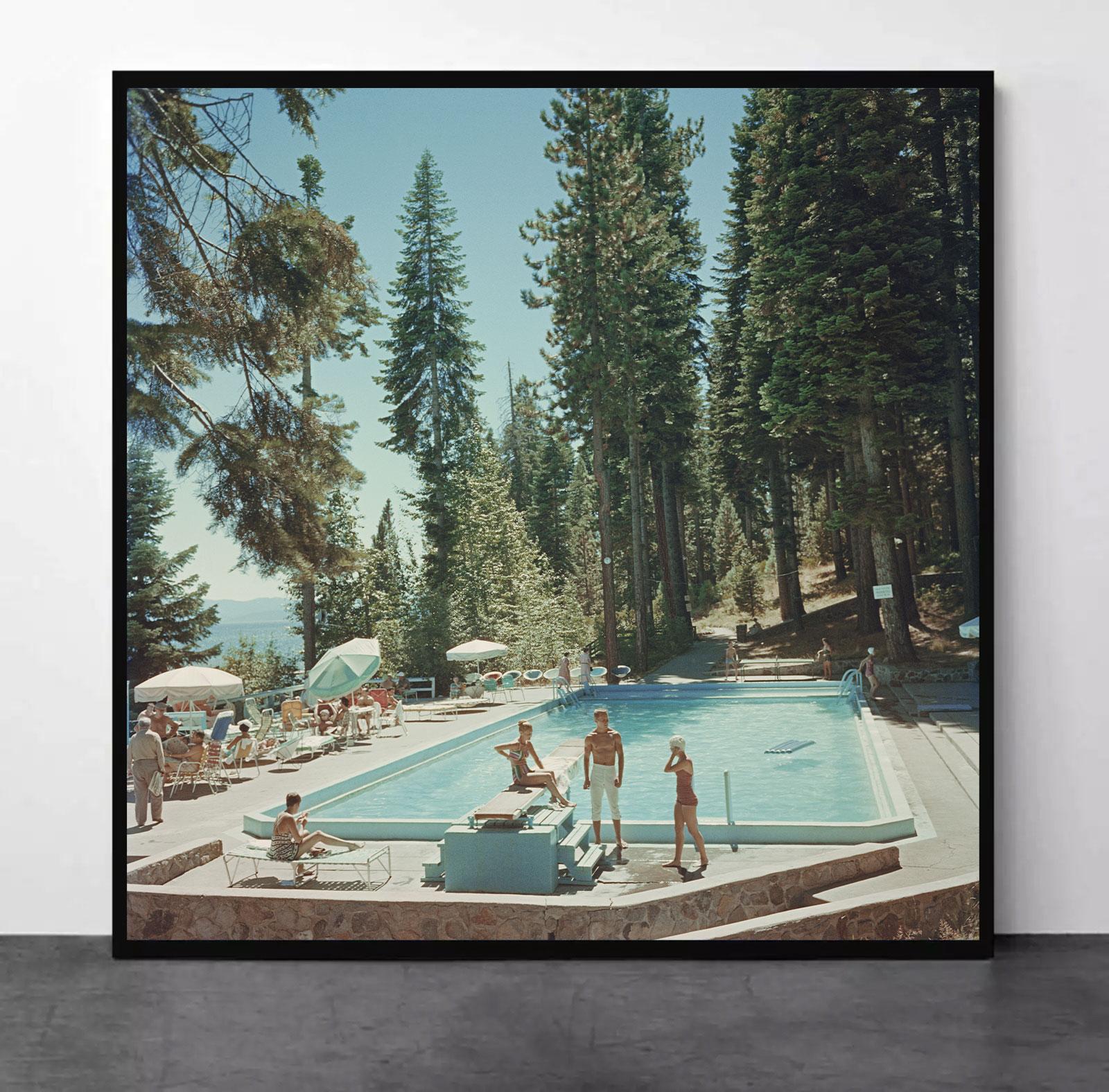 'Pool At Lake Tahoe' Slim Aarons  For Sale 1