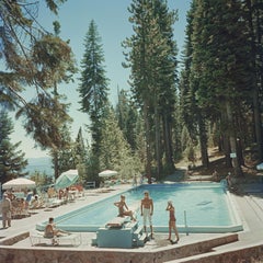 Pool at Lake Tahoe - Slim Aarons, Swimming Pool, 20th century, Photography