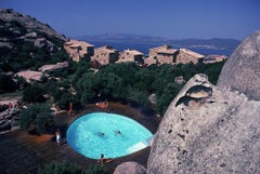 Pool at Porto Rotondo, Sardinia, Italy, August 1982 by Slim Aarons