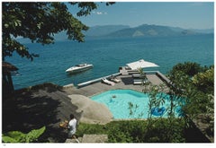 Slim Aarons - Pool By The Sea 1985 - Slim Aarons Estate Stamped Pool By The Sea 1985 - Slim Aarons Estate Stamped