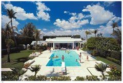 Pool In Palm Beach 1985 - Slim Aarons Estate Stamped
