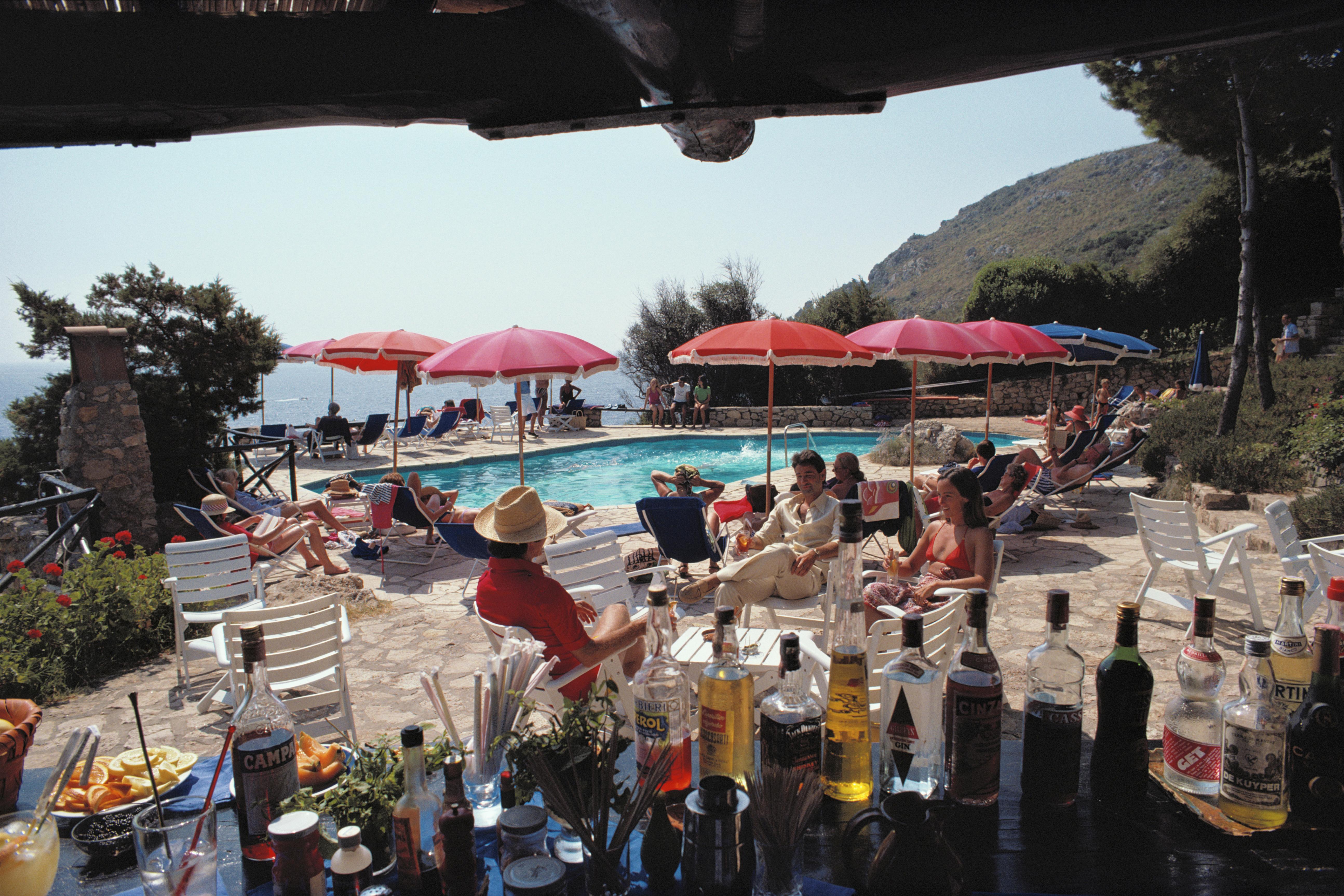 « Poolside Bar » de Slim Aarons, 1980, édition limitée