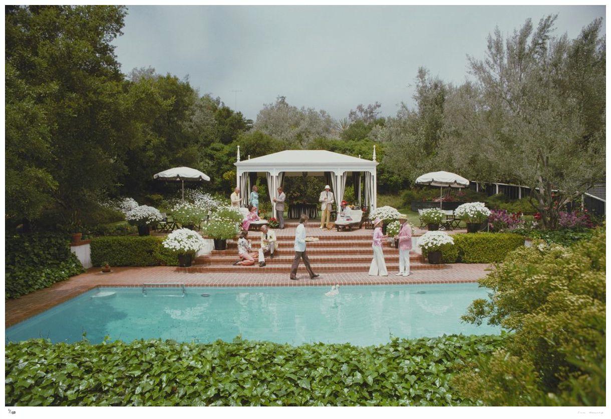 Poolside Drinks 1975 - Slim Aarons Estate Stamped