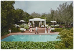 Bebidas junto a la piscina 1975 - Slim Aarons Estate Stamped