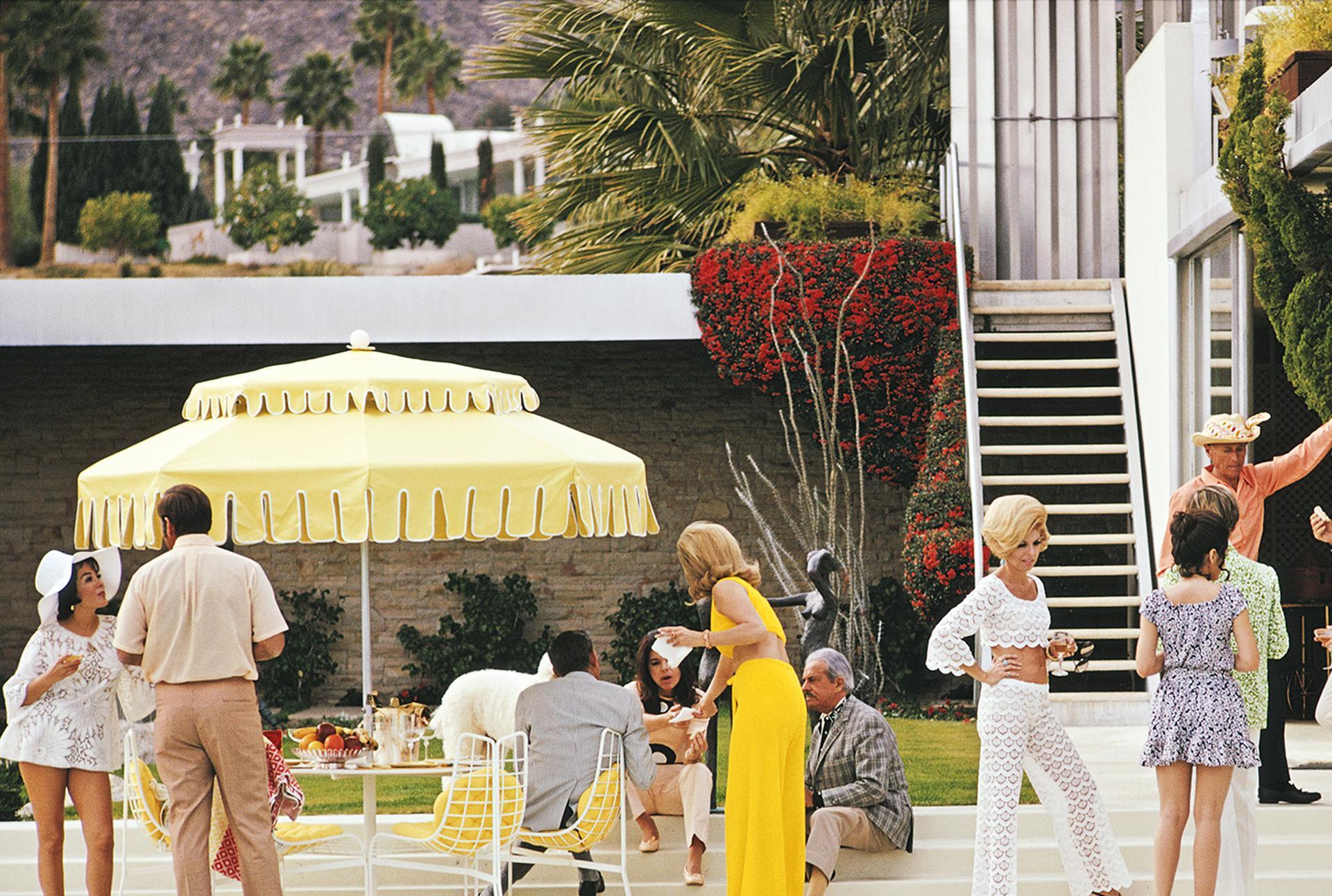 Poolside Entertaining, Palm Springs, Estate Edition, Portrait Photograph For Sale 3