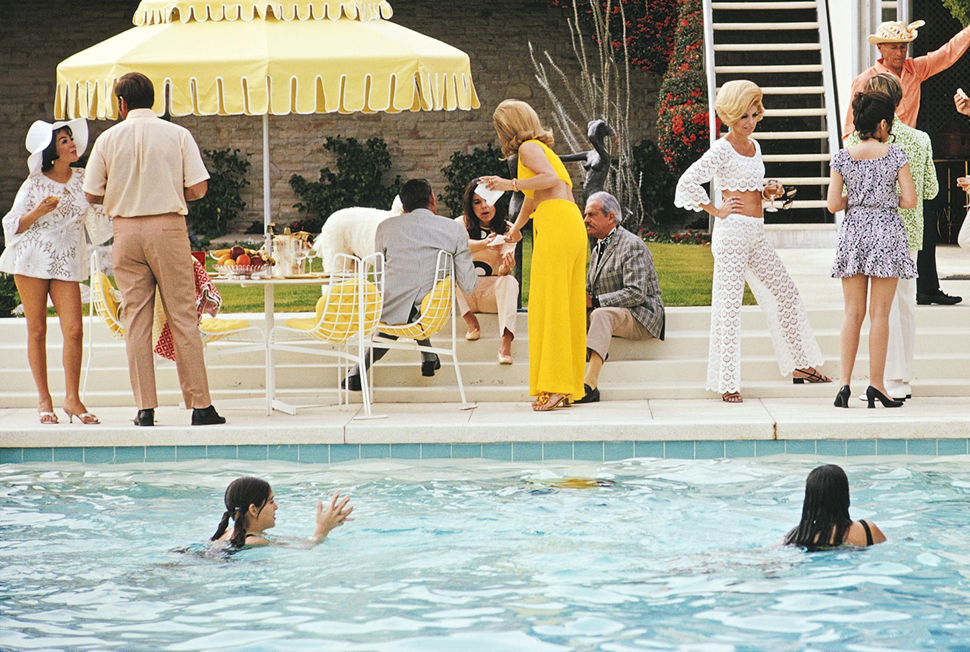 Poolside Entertaining, Palm Springs, Estate Edition, Portrait Photograph For Sale 6