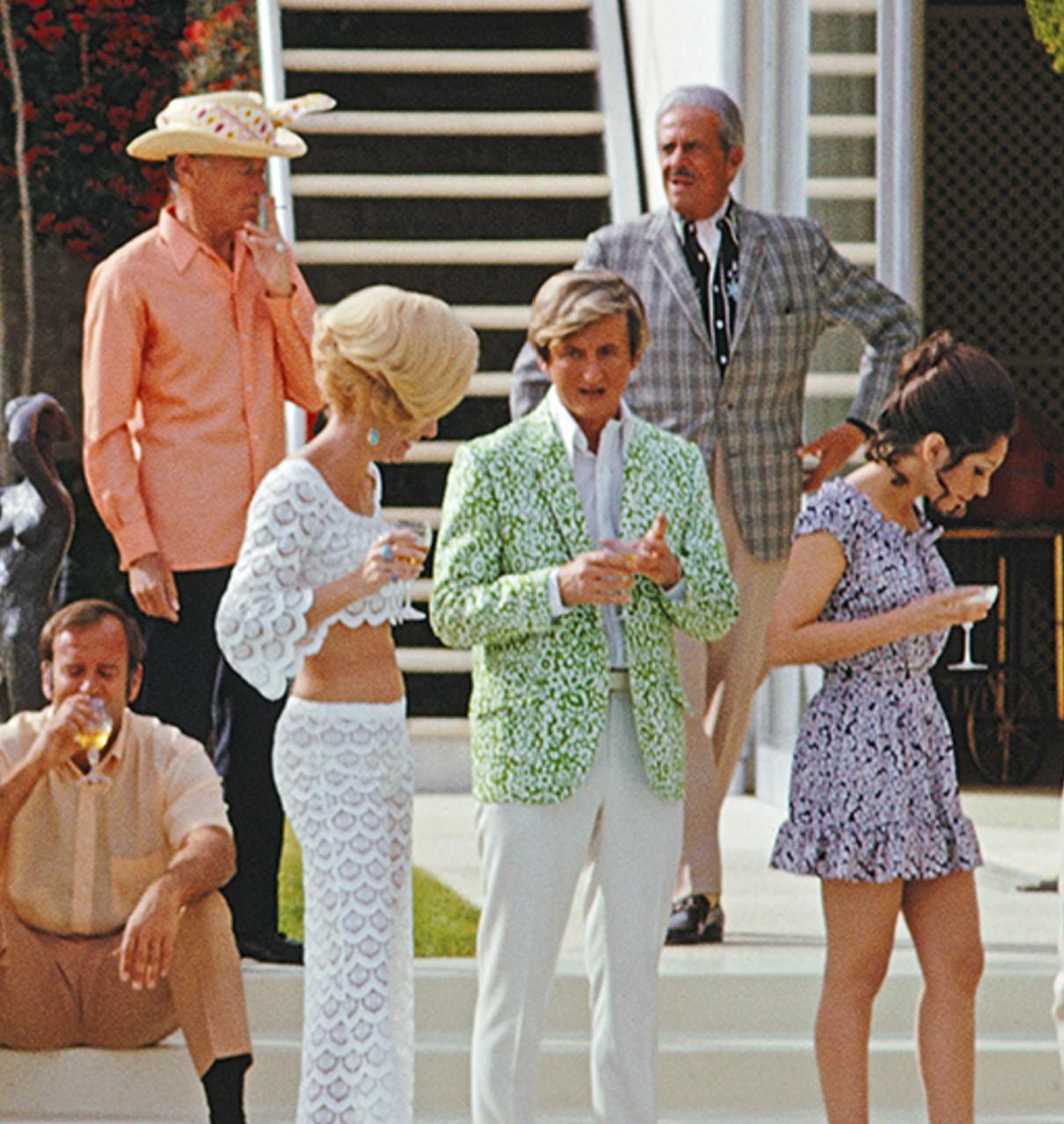 Poolside Gathering, 1970 - Poolside Gathering at Kaufmann House in Palm Springs by Slim Aarons

16