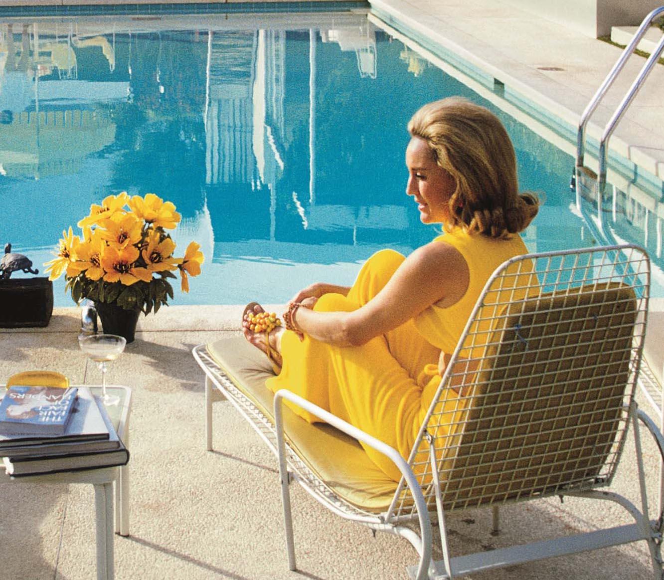 Poolside Glamour, Estate Edition, framed - Photograph by Slim Aarons