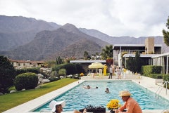 Interrupción junto a la piscina, Palm Springs, Edición Estate, Fotografía de estilo de vida