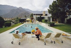 Poolside Interruptions  Slim Aarons Estate Stamped Print