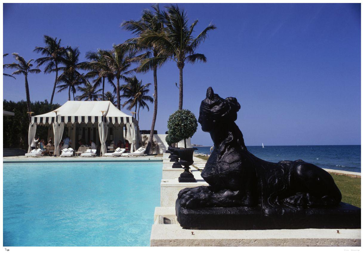 Poolside Luncheon 1968 - Slim Aarons Nachlass gestempelt