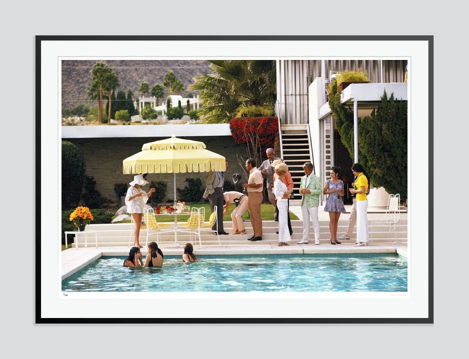 Poolside Party 1970 Slim Aarons Estate Stamped Edition  For Sale 2