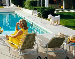 Poolside Poodle Slim Aarons Limited Estate Stamped Print