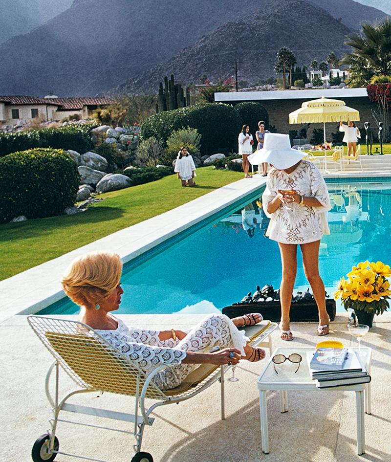 Poolside Poodle Slim Aarons Limitiertes Nachlass gestempelter Druck im Angebot 4