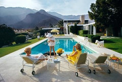Vintage Poolside Poodle Slim Aarons Limited Estate Stamped Print