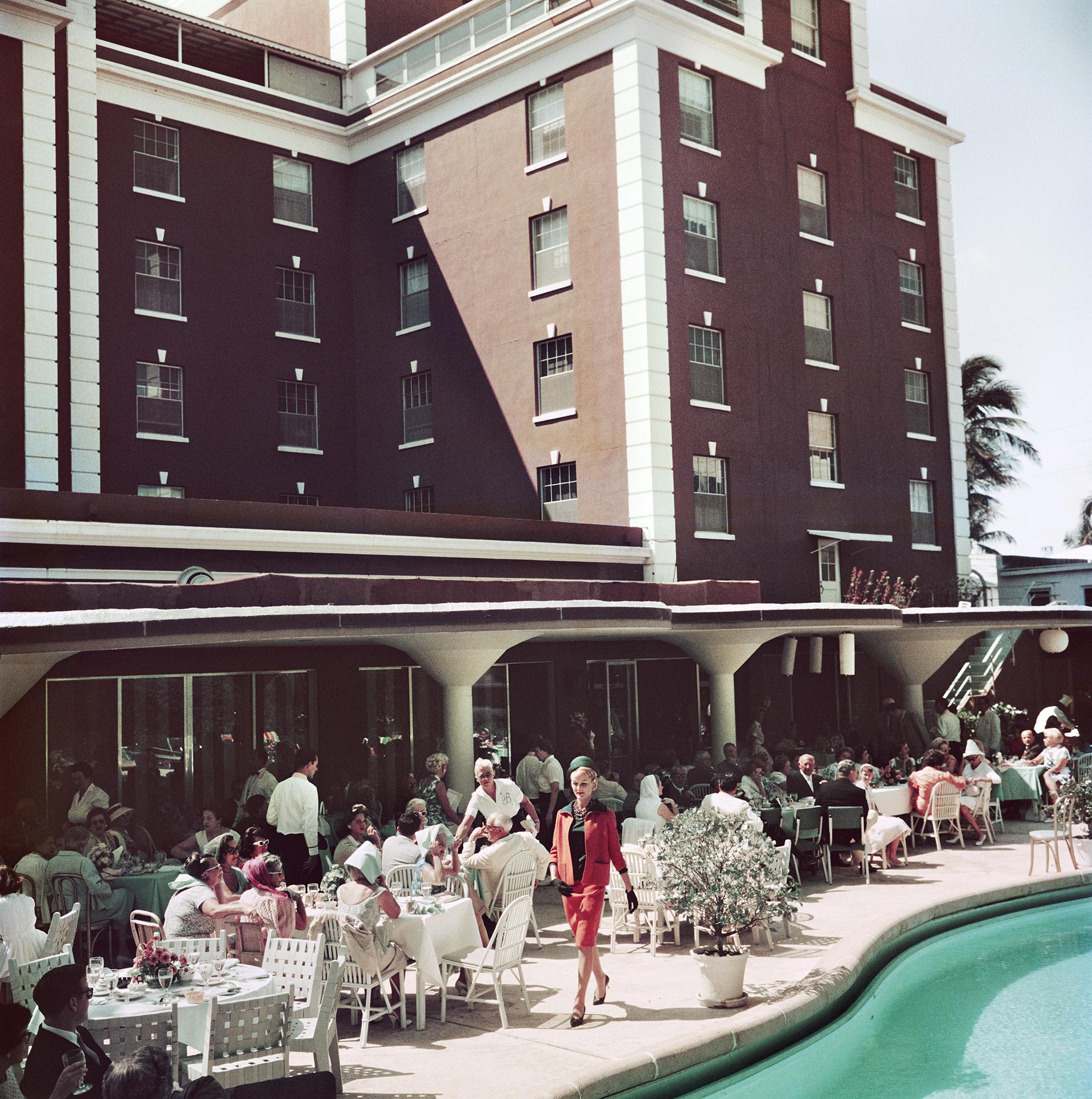 Poolside Promenade, Florida, Estate Edition, Mid-Century Modern Photograph