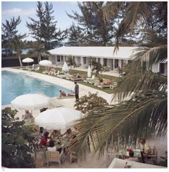 Poolside Service 1962 - Slim Aarons Estate Stamped