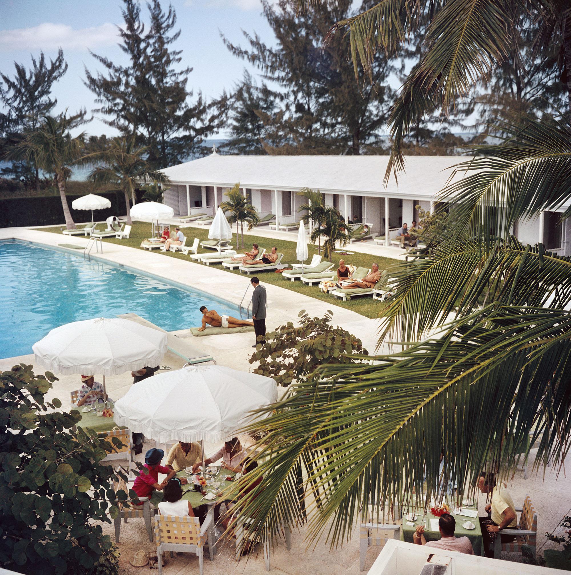 Poolside Service, Bahamas, Estate Edition, Mid-Century Modern Photograph