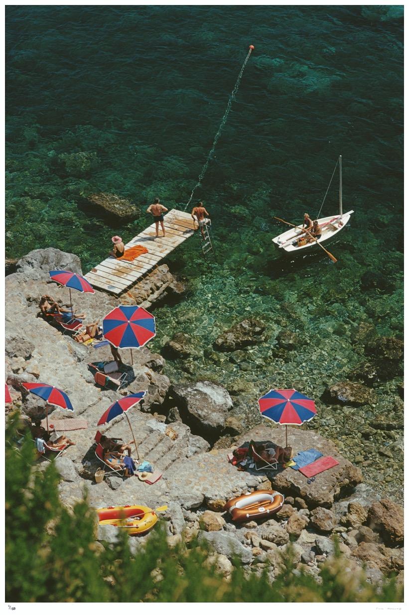 Porto Ercol 1973 - Slim Aarons Estate Stamped