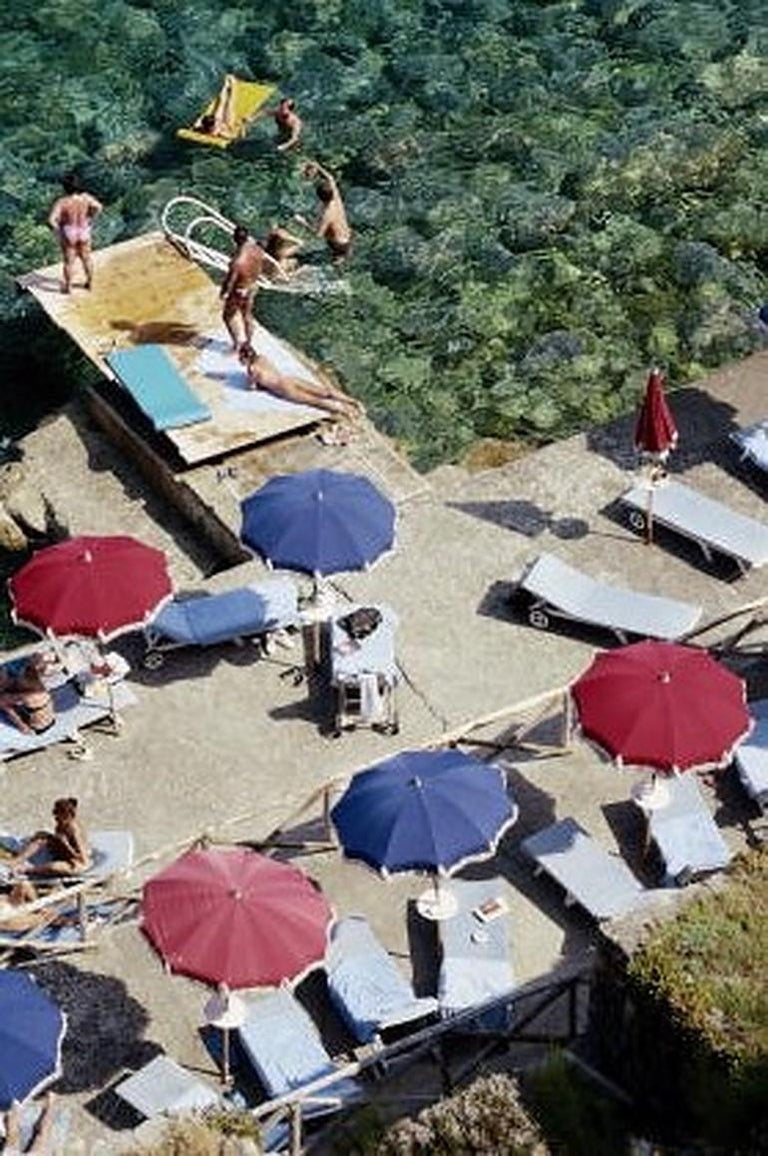 Slim Aarons Porto Ercole Beach, Slim Aarons 20th century