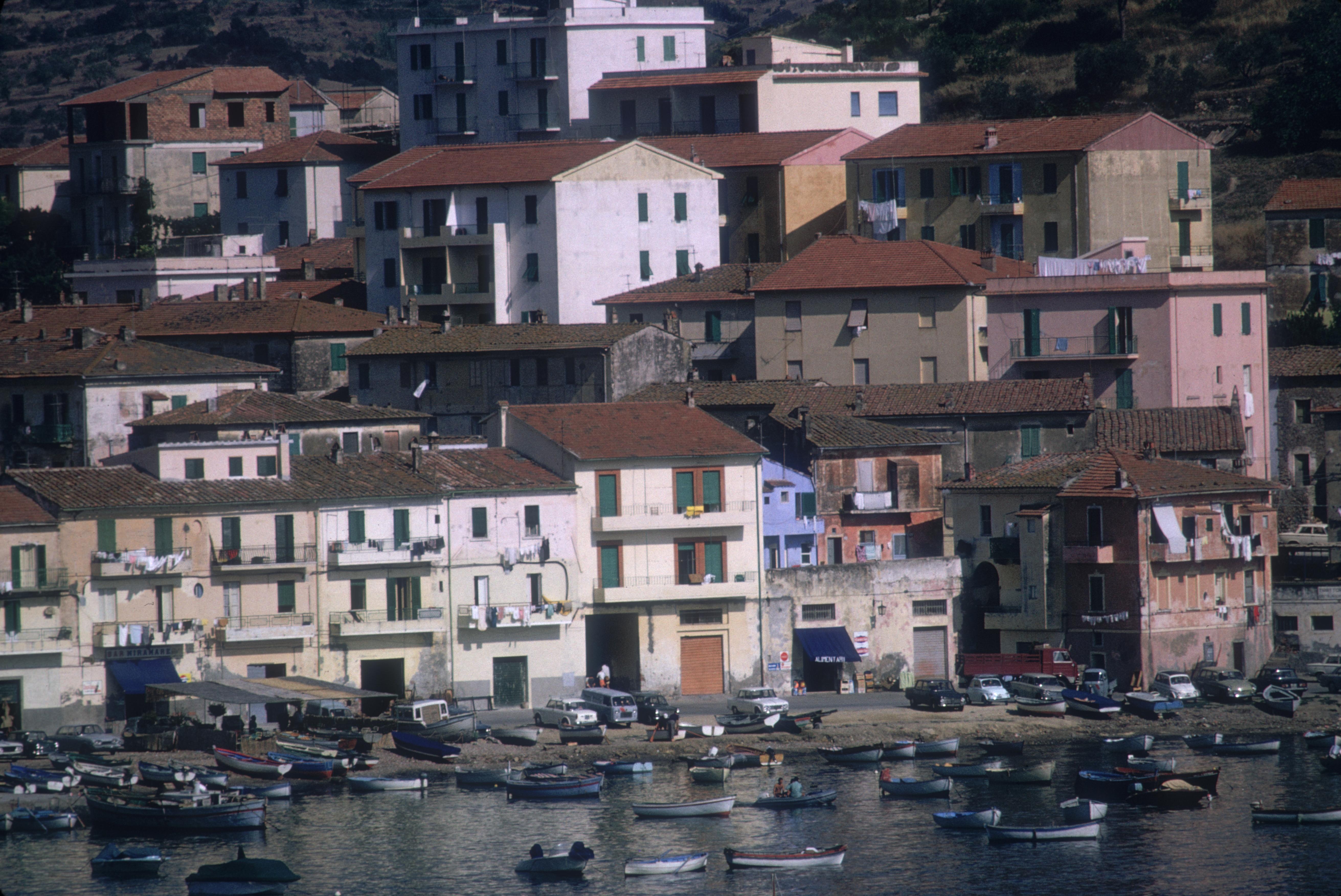 Slim Aarons Color Photograph - Porto Ercole Harbour, Estate Edition