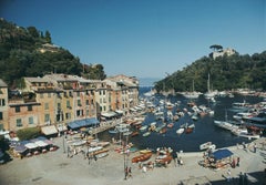 Portofino Harbour Slim Aarons - Impression estampillée de la succession