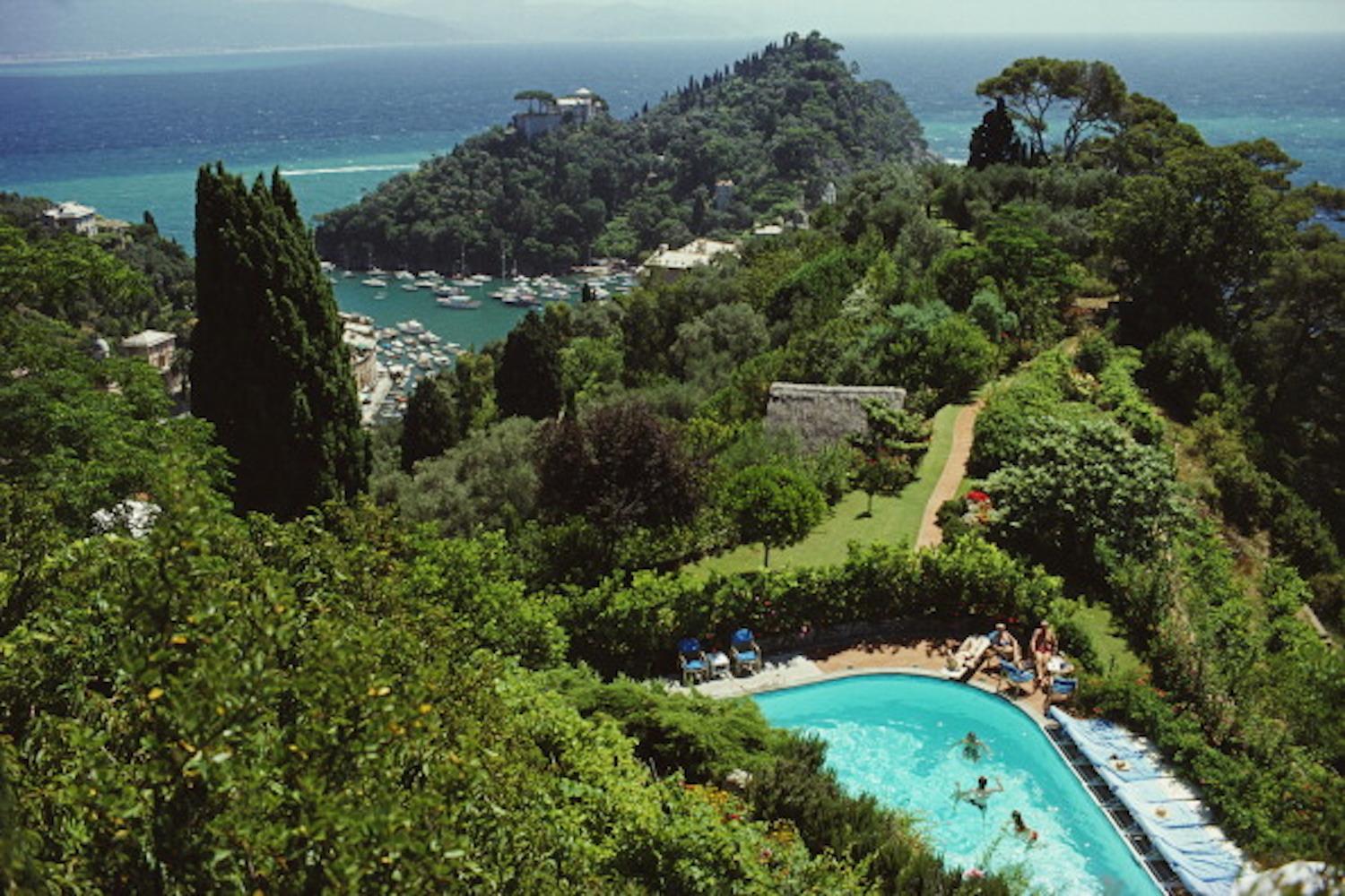 Portofino Villa, 1977, Slim Aarons - 20th Century, Landscape, Photography, Italy