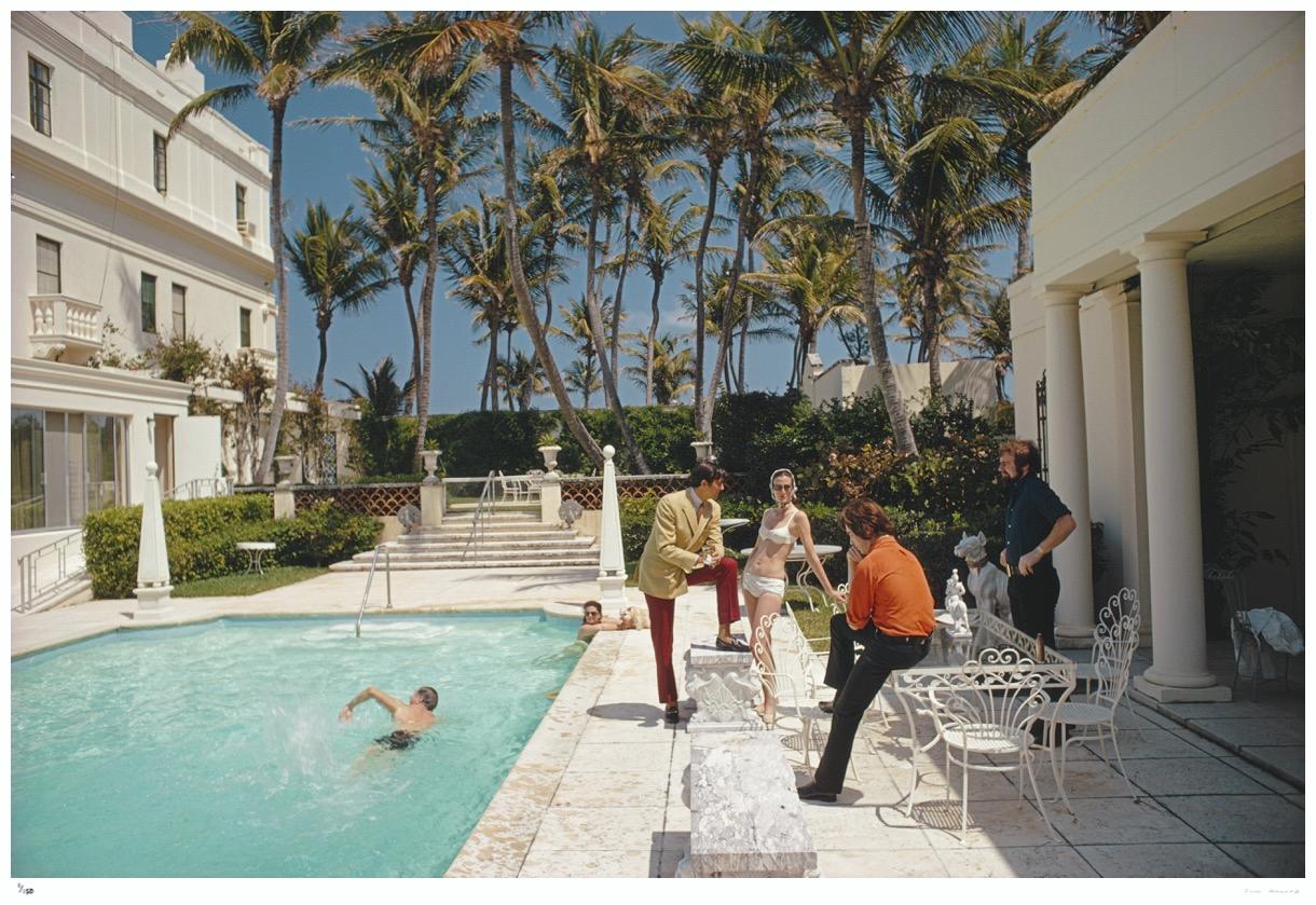 Posing By The Pool 1968 - Slim Aarons Estate Stamped