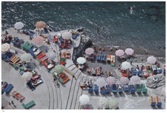 Positano Beach 1979 - Slim Aarons Estate Stamped