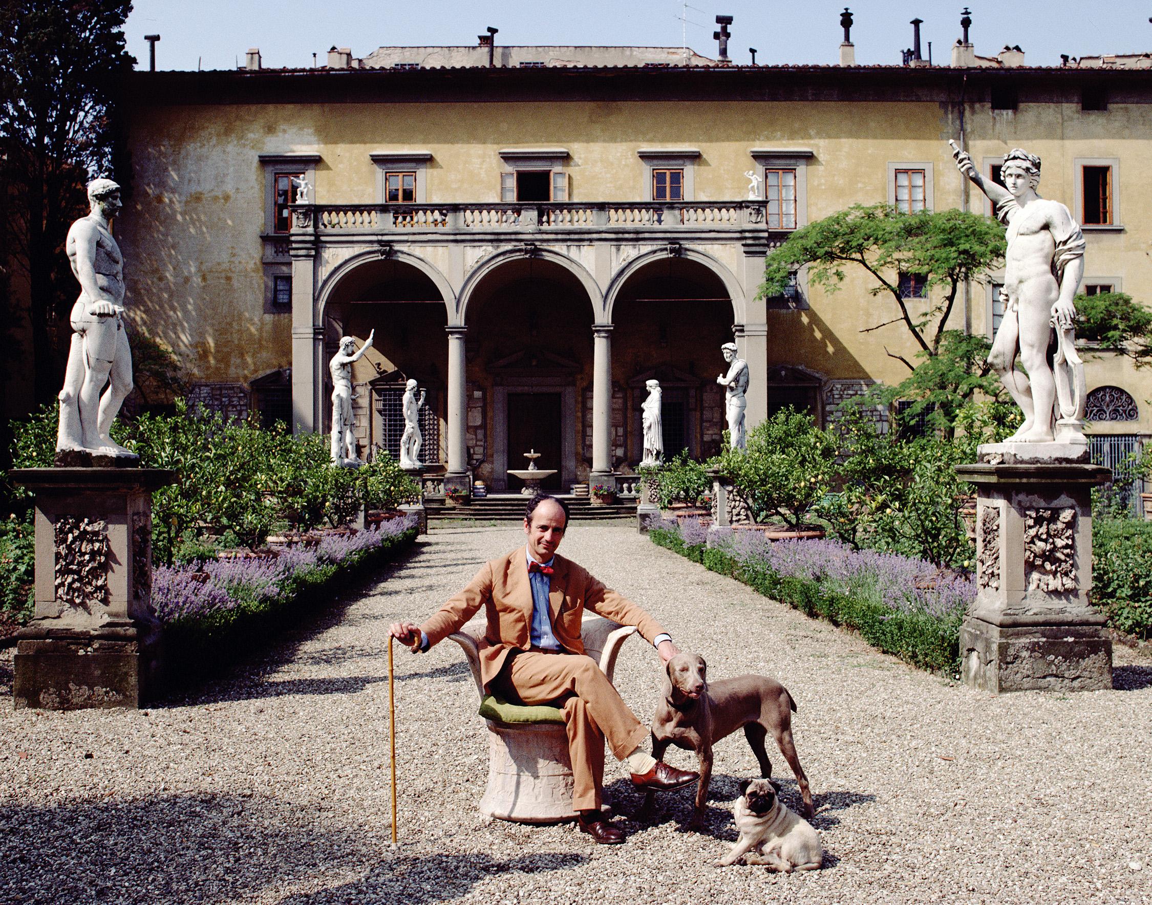 Slim Aarons Color Photograph - Prince Filippo Corsini, Estate Edition