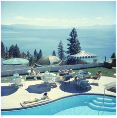 Relaxing At Lake Tahoe 1959 - Slim Aarons Estate Stamped