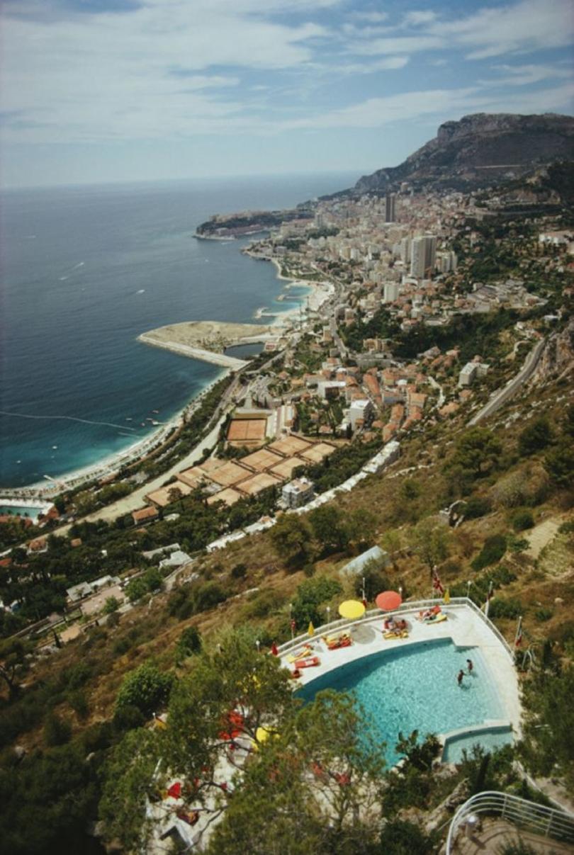 Roquebrune-Cap-Martin 
1970
by Slim Aarons

Slim Aarons Limited Estate Edition

A view from a hillside in Roquebrune-Cap-Martin, southeastern France, looking toward Monaco, August 1970.

unframed
c type print
printed 2023
20 x 24"  - paper