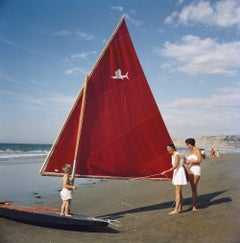 Barca a vela a San Diego, edizione “Estate”, fotografia in stile Mid-Century Modern