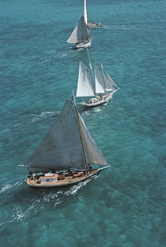 Vintage Sailing In The Bahamas Slim Aarons Estate Stamped Print