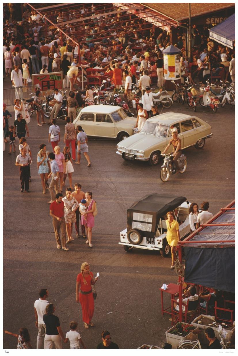 Saint-Tropez 1970 - Slim Aarons timbré par la succession