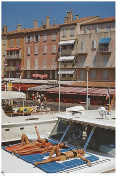 Saint-Tropez 1971 - Slim Aarons timbré par la succession