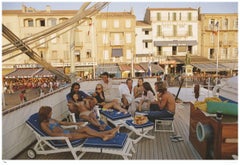 Saint-Tropez 1971 - Slim Aarons timbré par la succession