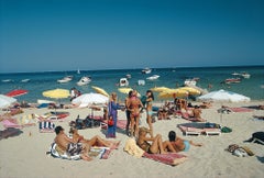 Saint-Tropez Beach, Slim Aarons Estate Edition, Mid-Century Modern Photograph
