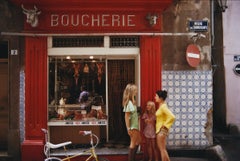 Saint-Tropez Boucherie 1971 Slim Aarons Estate Stamped Edition