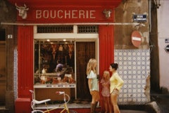 Vintage Saint-Tropez Boucherie  Slim Aarons Estate Stamped Print