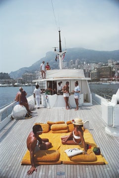 El yate de Scotti, Mónaco, edición «Estate», fotografía de estilo «Mid-Century Modern»
