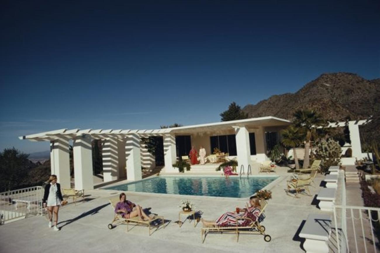 Scottsdale Home 
1973
by Slim Aarons

Slim Aarons Limited Estate Edition

Guests by the pool at the home of Wayne Beal in Scottsdale, Arizona, January 1973.

unframed
c type print
printed 2023
20 x 24"  - paper size


Limited to 150 prints only –