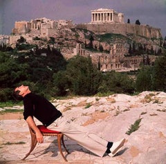 Self Portrait with Acropolis 1955