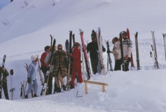 Skiers at Gstaad, Édition de succession