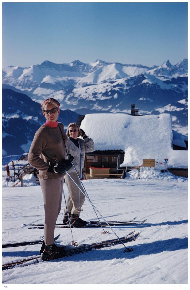 Skiers In Gstaad 1961 - Slim Aarons Estate Stamped