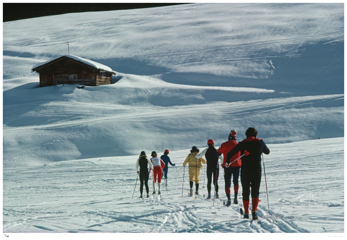 Skieurs à Lech 1979 - Slim Aarons Estate Stamped
